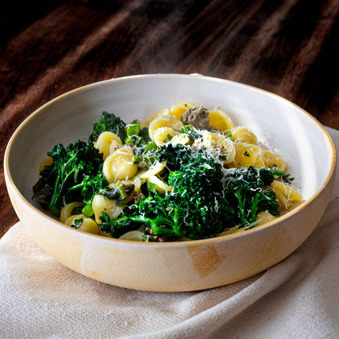 Pasta with Sausage & Greens