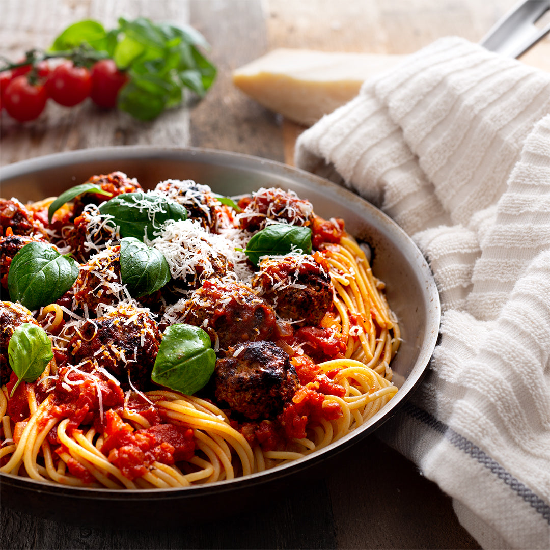 Quick Spaghetti & Meatballs