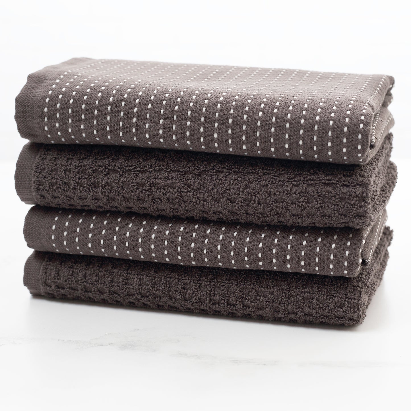 Mixed Basic Kitchen Towel Set - Turkish Tea