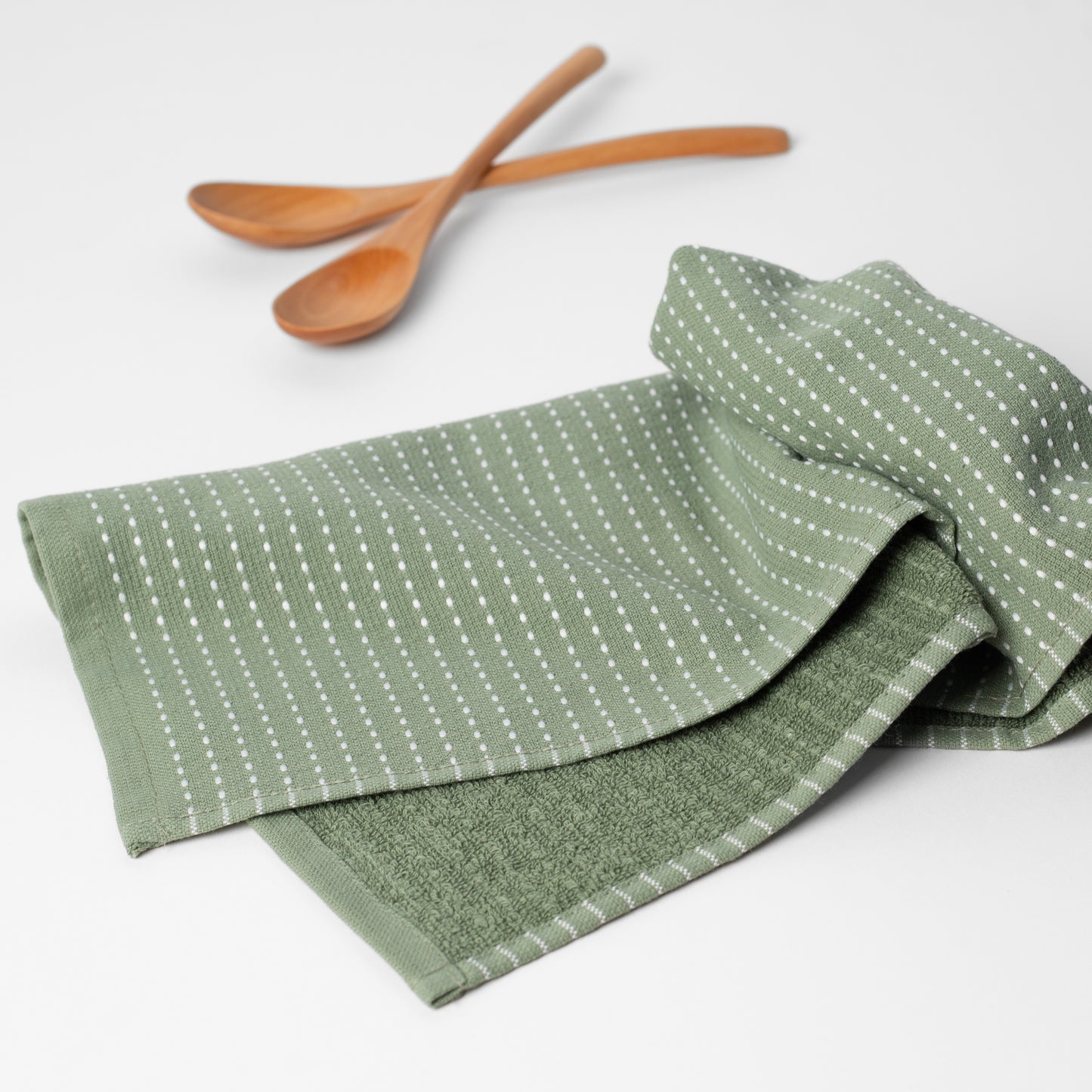 Mixed Basic Kitchen Towel Set - Kale