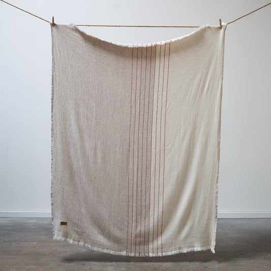 Horizon Throw - Cream, beige and rust