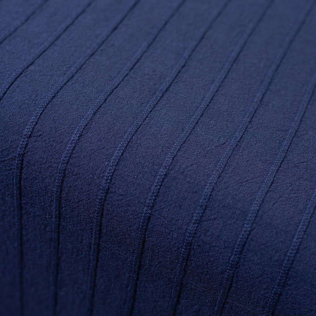 Washed Linen-Cotton Runner- Navy