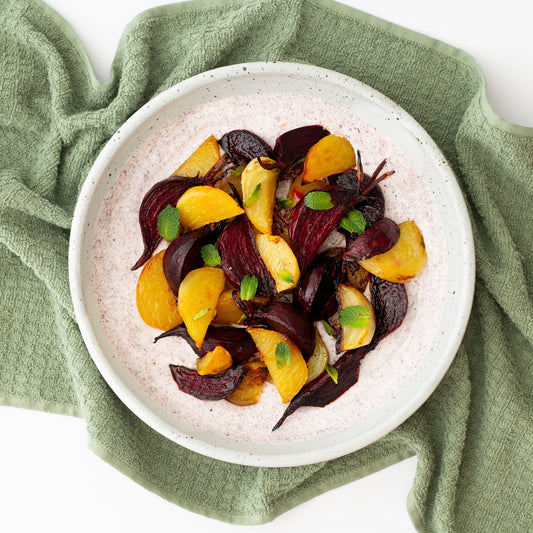 Roasted Beets With Sumac Yogurt Sauce