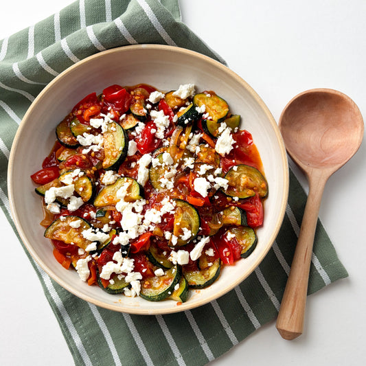 Zucchini with Tomato and Feta