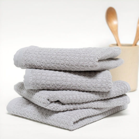 Pewter Basic Check Kitchen Towel