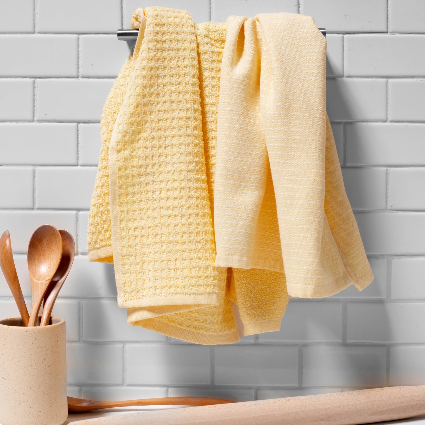 Mixed Basic Kitchen Towel Set - Lemon Drop