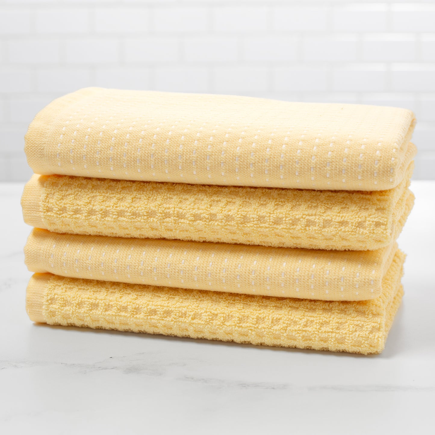 Mixed Basic Kitchen Towel Set - Lemon Drop