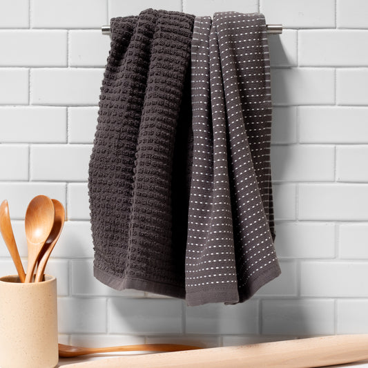 Mixed Basic Kitchen Towel Set - Earl Grey