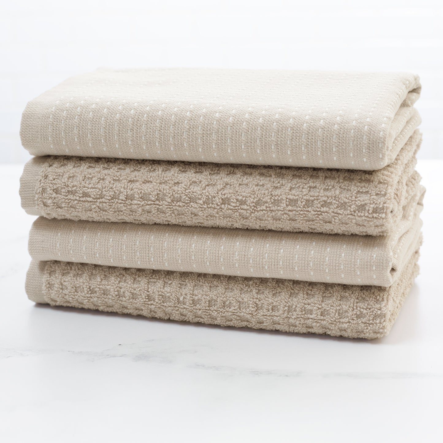 Mixed Basic Kitchen Towel Set - Flax