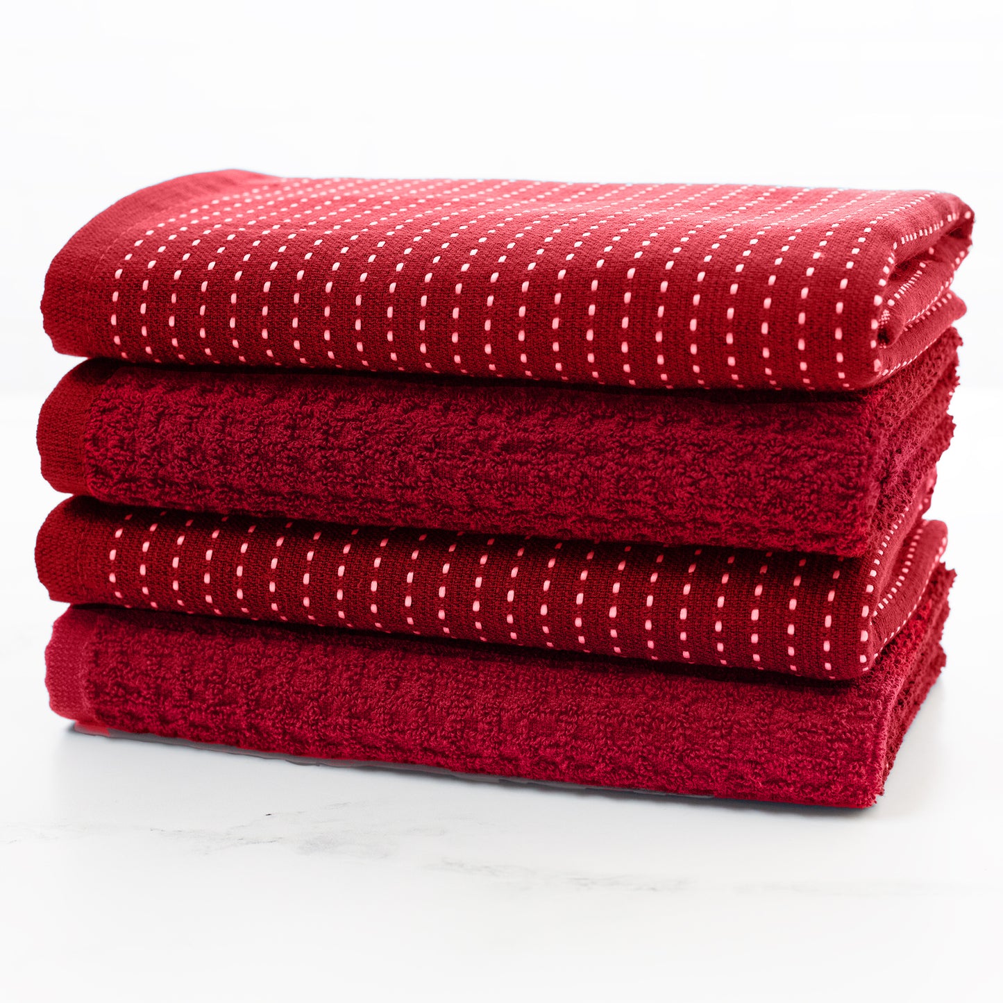 Mixed Basic Kitchen Towel Set - Cherry