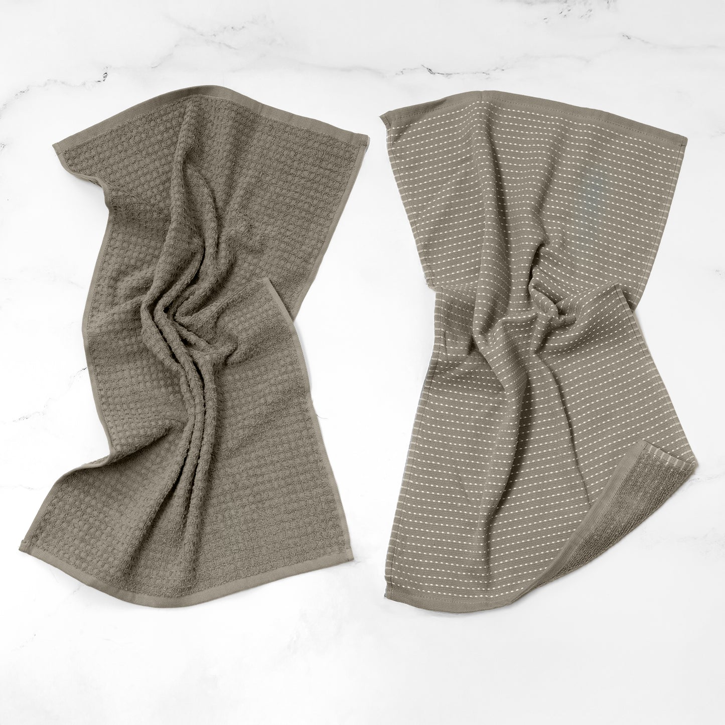 Mixed Basic Kitchen Towel Set - Mocha