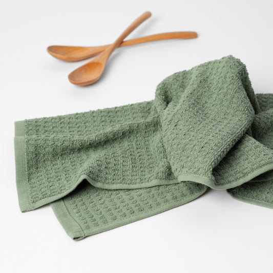 Mixed Basic Kitchen Towel Set - Kale