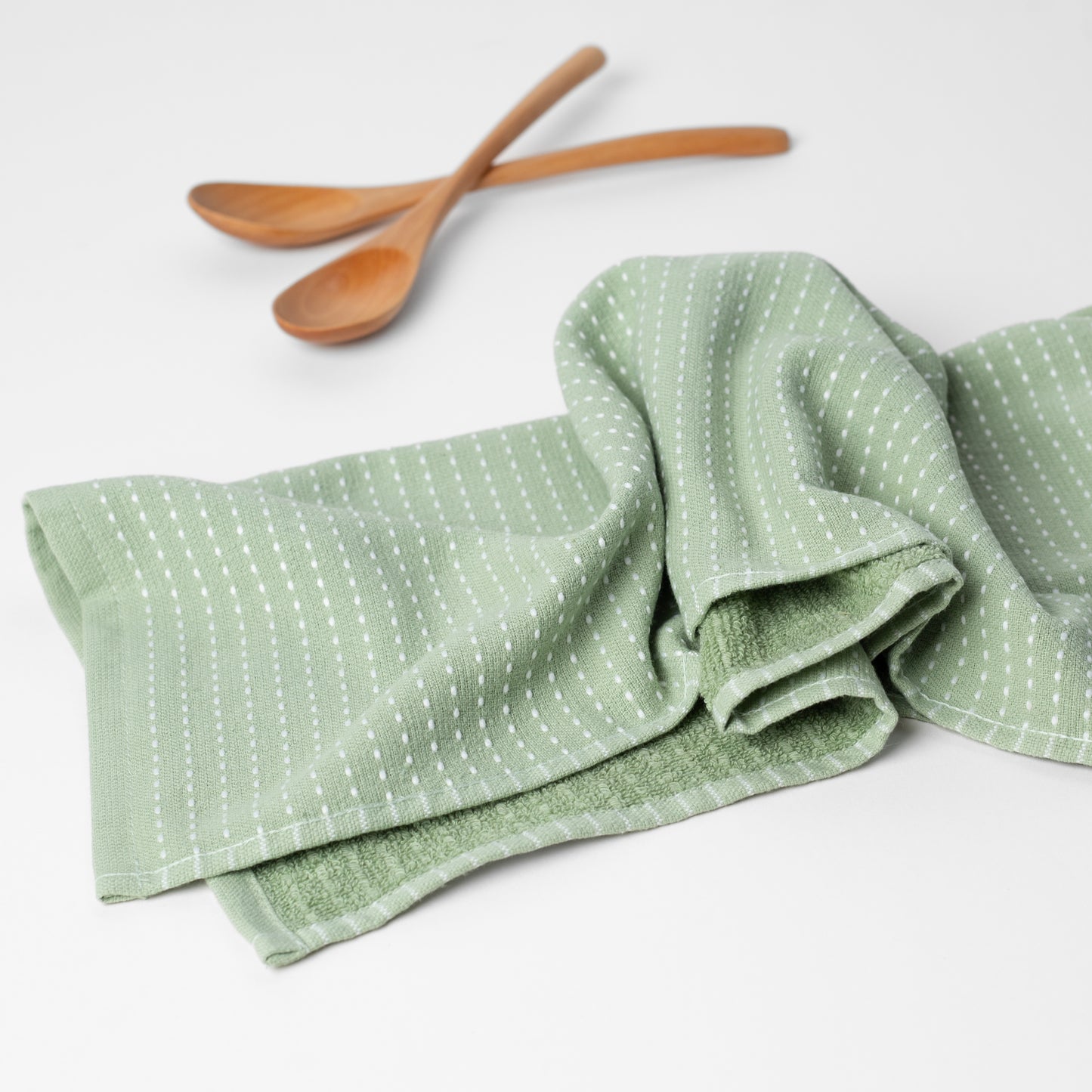 Mixed Basic Kitchen Towel Set - Sage