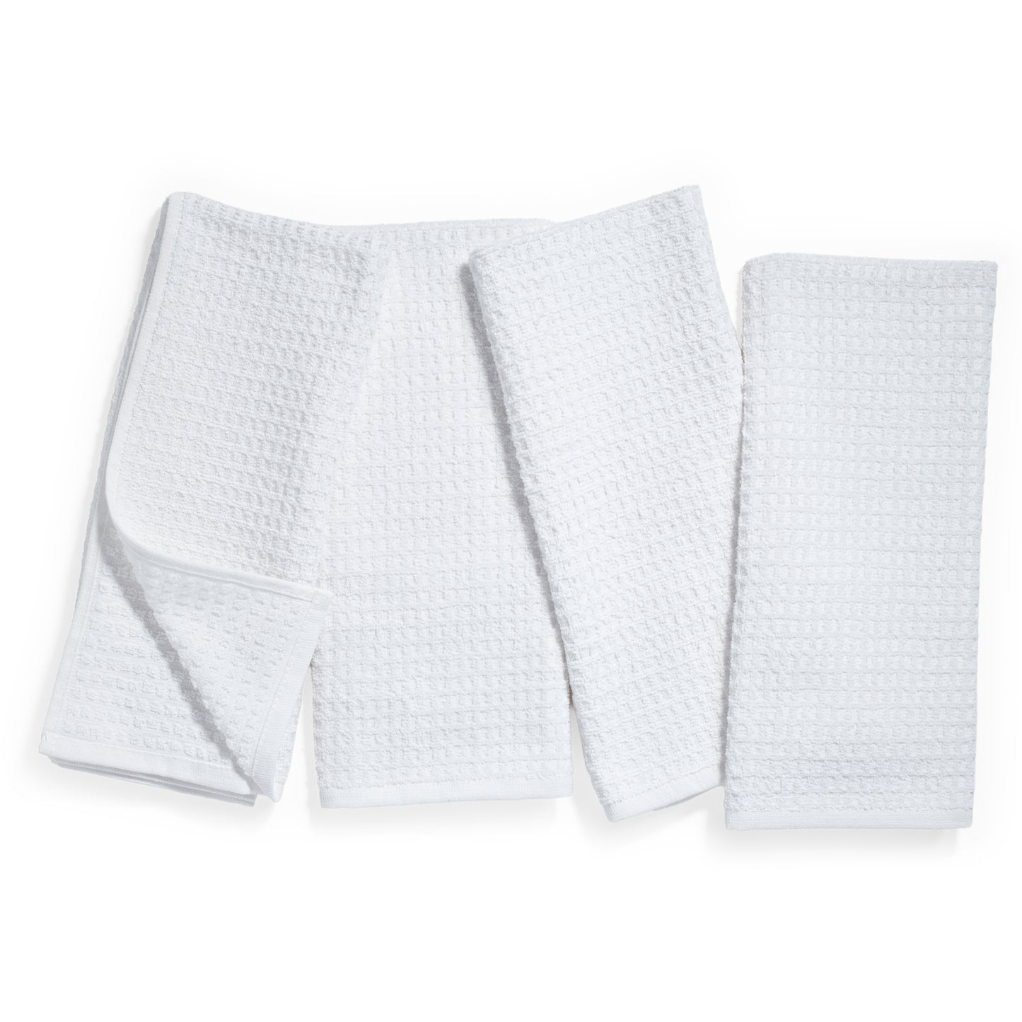 White Basic Check Kitchen Towel
