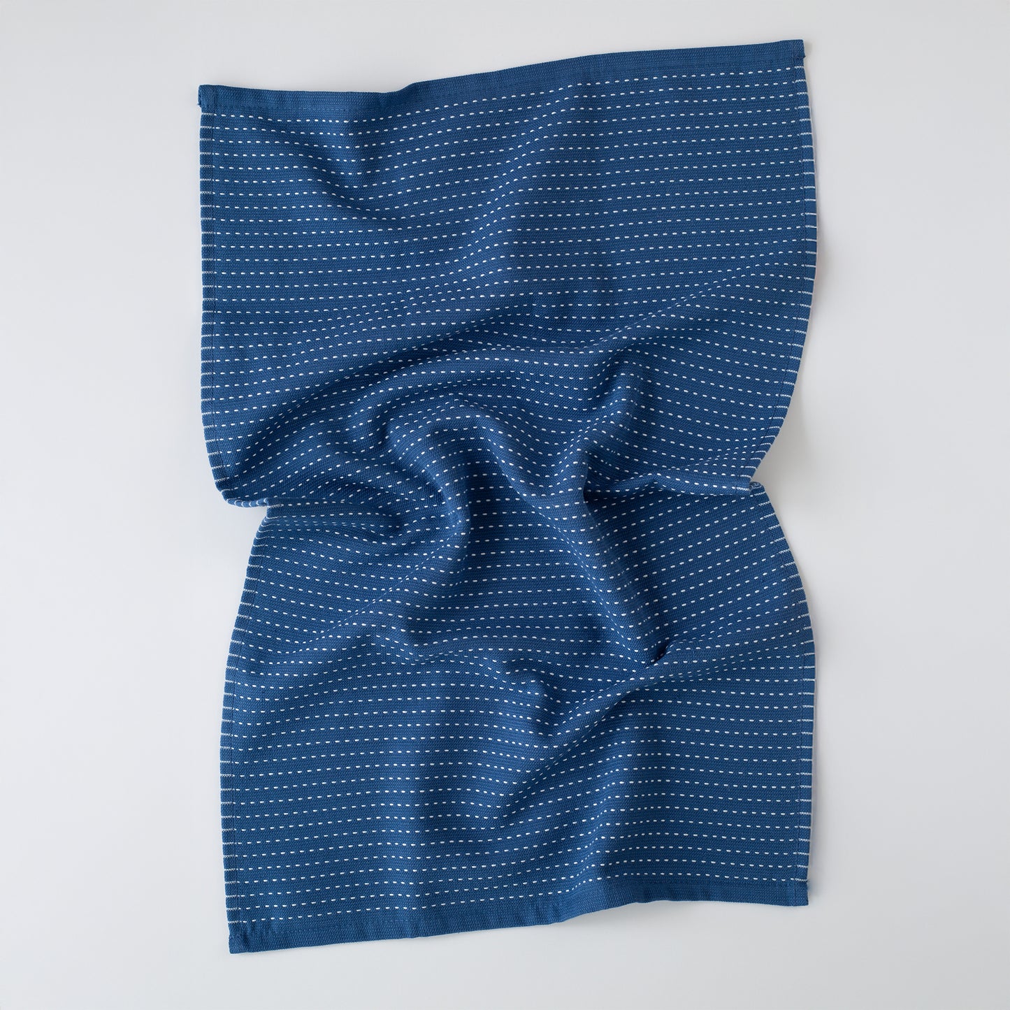 Mixed Basic 6 piece Kitchen Towel Set - Elderberry Blue and White