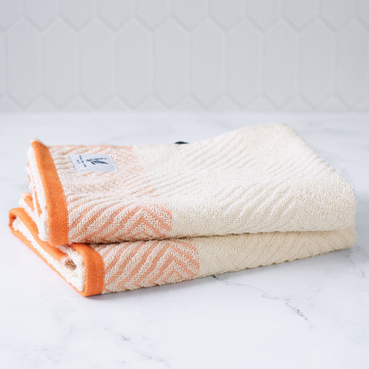 Towel/Kit Design Cleaner Set of Two - Persimmon