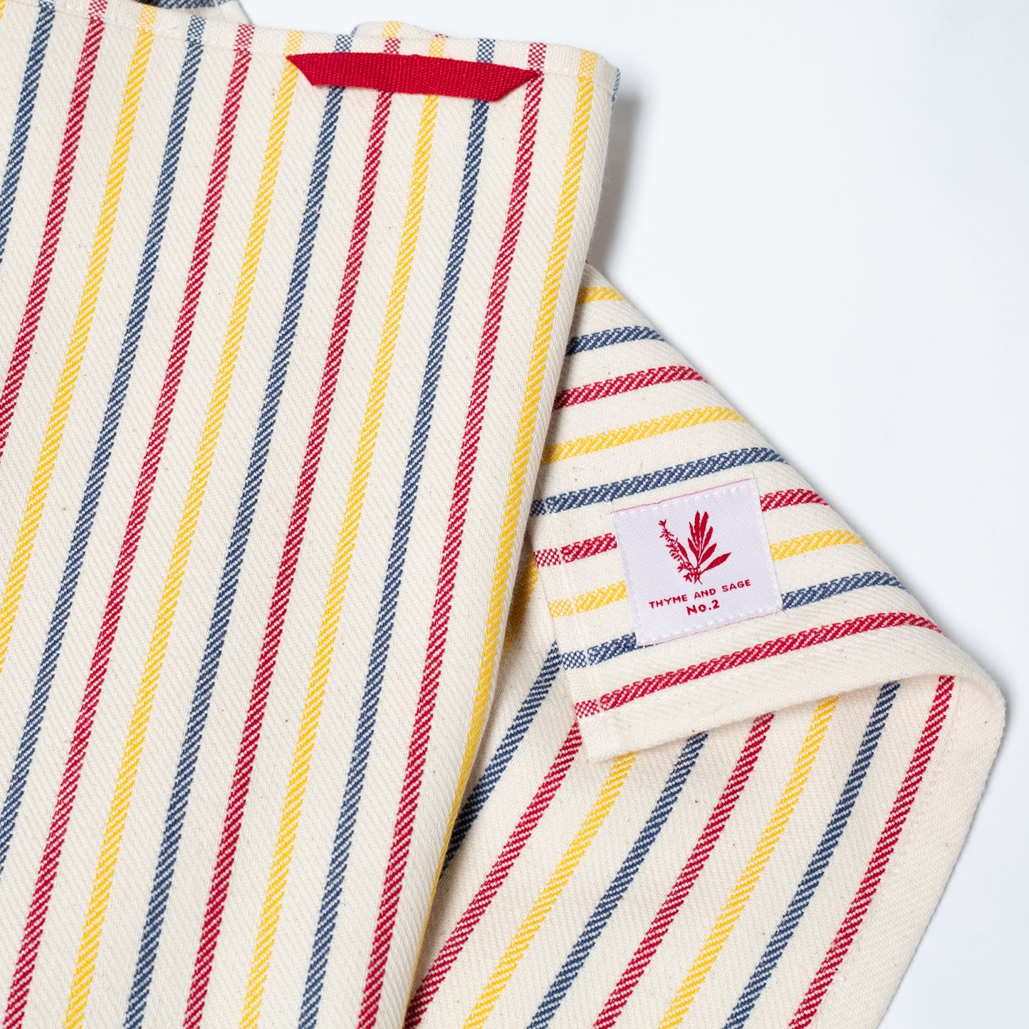 SET OF 4 New Thyme & Sage Stripe Textured Kitchen Towels Assorted Pastel  Neutral