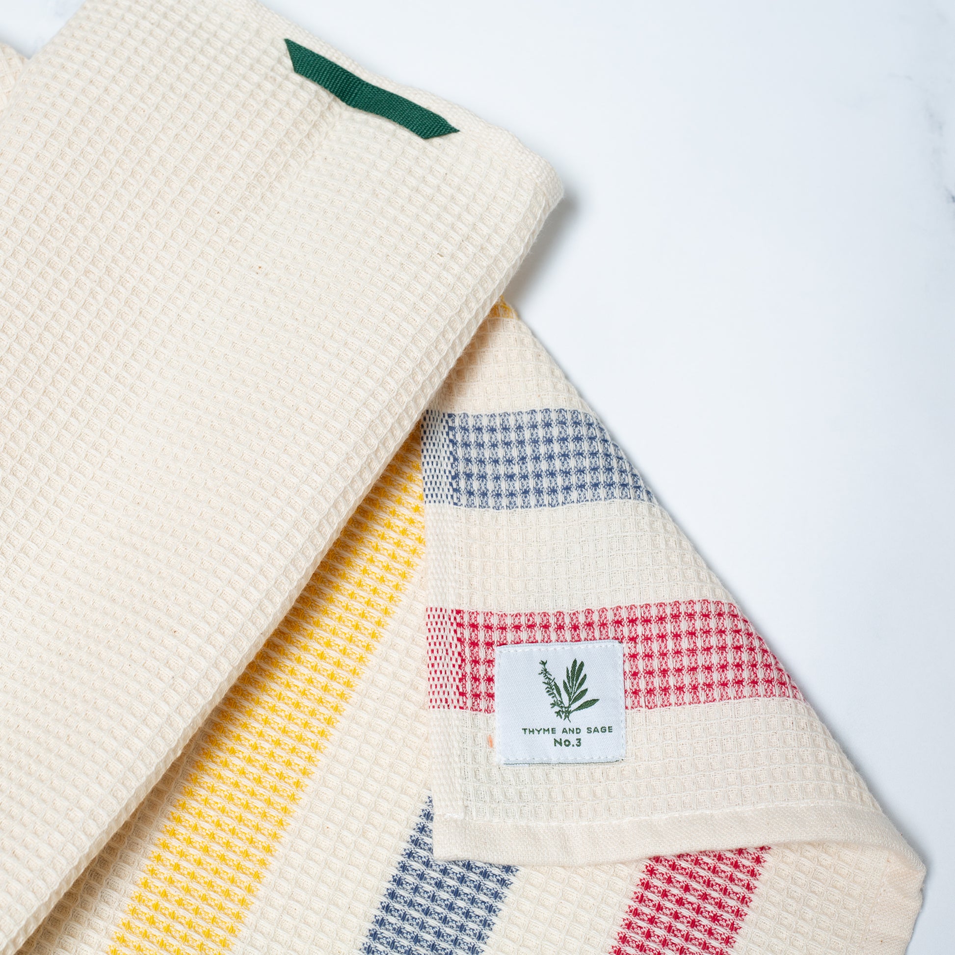 Towel/Kit Design Primary Stripe Set – Thyme and Sage
