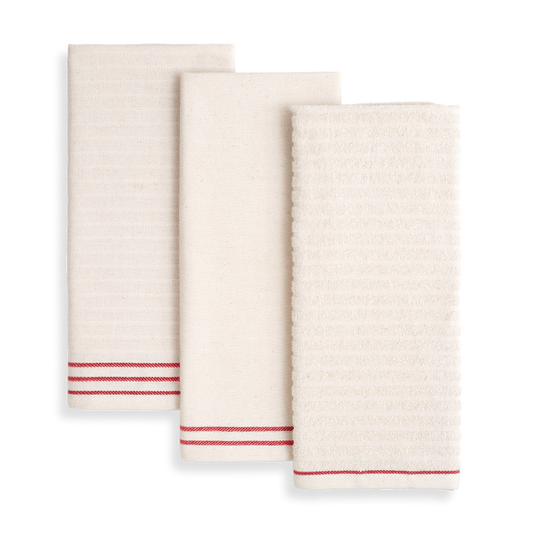 Thyme Sage Pack of 4pc Turkish Cotton Kitchen Towels Set Ultra Absorbent -  Dish Towels for Drying Dishes - Cotton Tea Hand Towels - 16 X 26 Oeko-Tex
